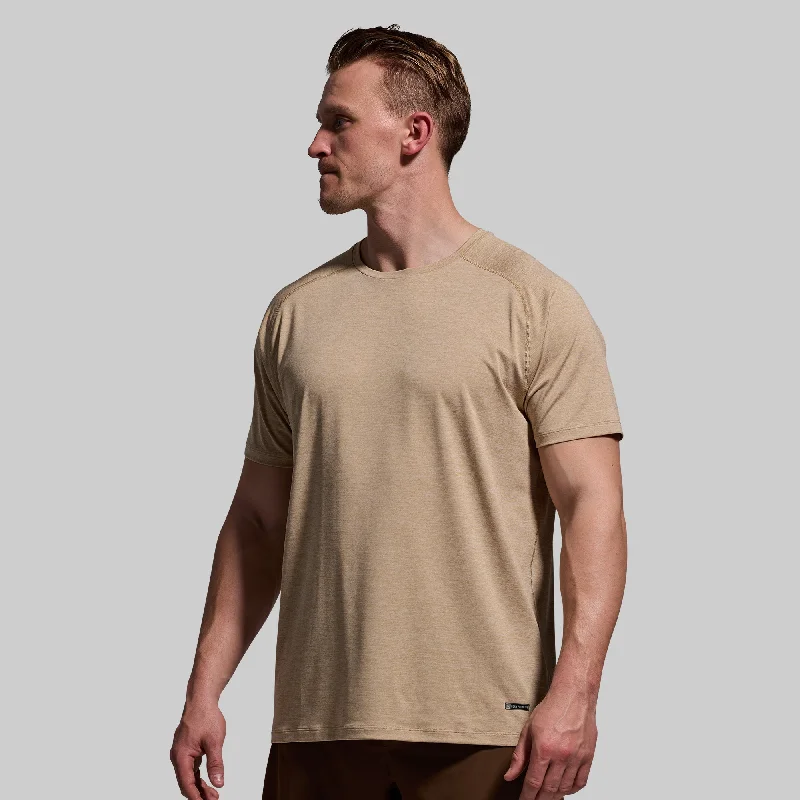 Designer Casuals Training Tee (Heathered Beige)
