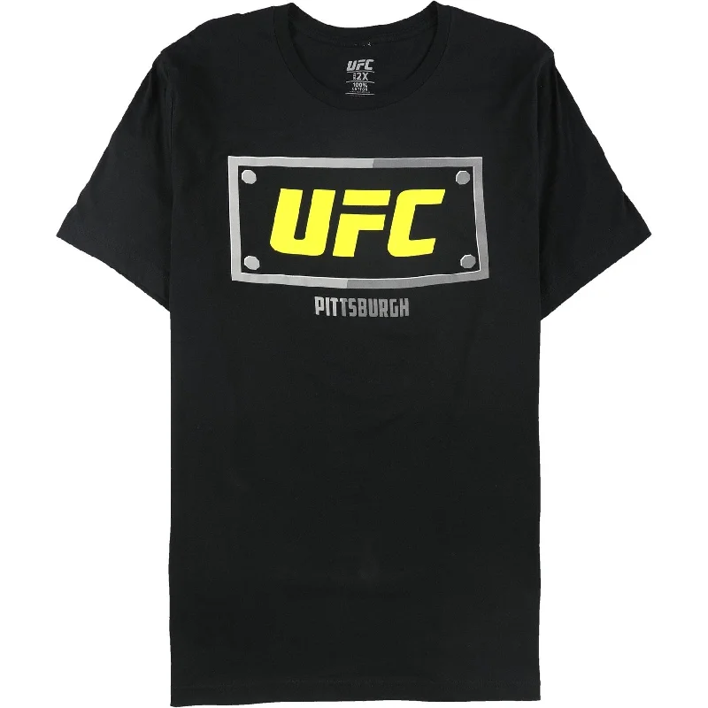 Fashion Tops Ufc Mens Pittsburgh Steel City Bolt Graphic T-Shirt
