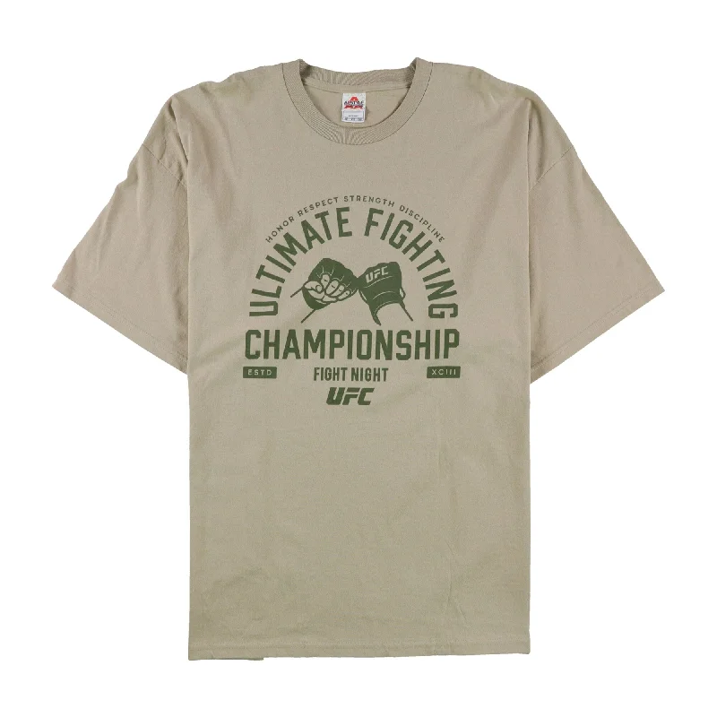 Fall Fashion UFC Mens Ultimate Fighting Championship Graphic T-Shirt, Beige, 3XL