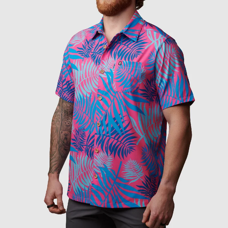 Stylish Jeans Voyager Button Up (Electric Leaves Miami)
