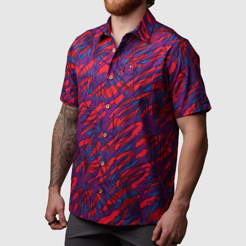 Formal Casuals Voyager Button Up (Jungle Roja)