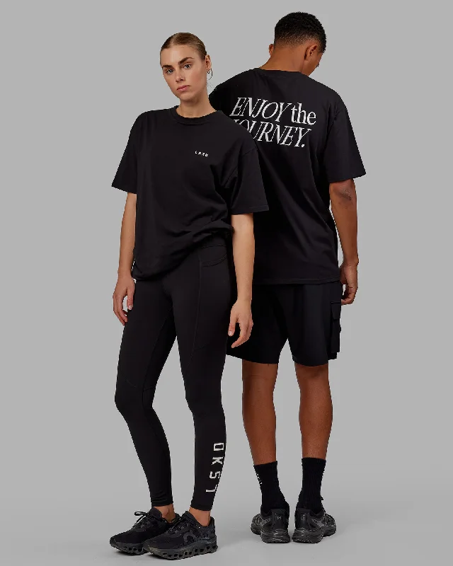 Everyday Apparel Unisex VS1 FLXCotton Tee Oversize - Black-White