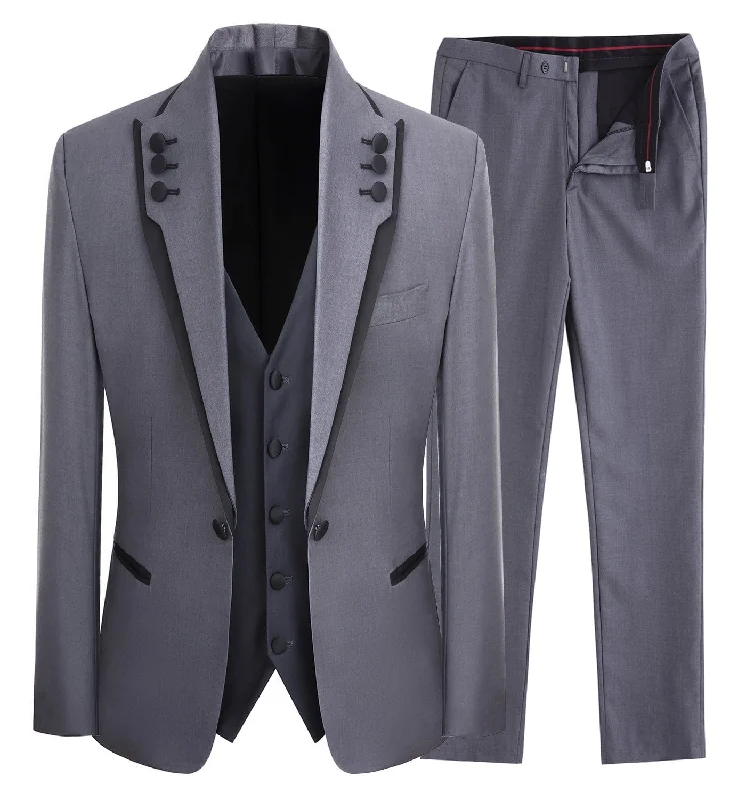 Casual Attire Western Mens 3 Piece Suit Blazer Vest Pant for for wedding party