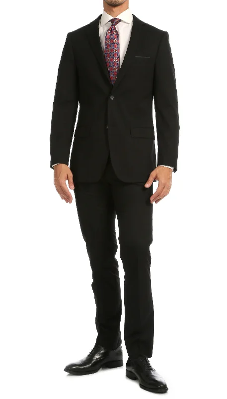 Relaxed T-shirts Windsor Black Slim Fit 2pc Suit