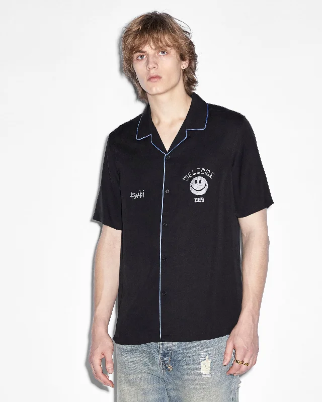 Athletic Tops ZINE RESORT SS SHIRT BLACK