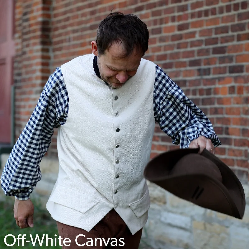 Timeless Wardrobe 1770's Waistcoat in Canvas