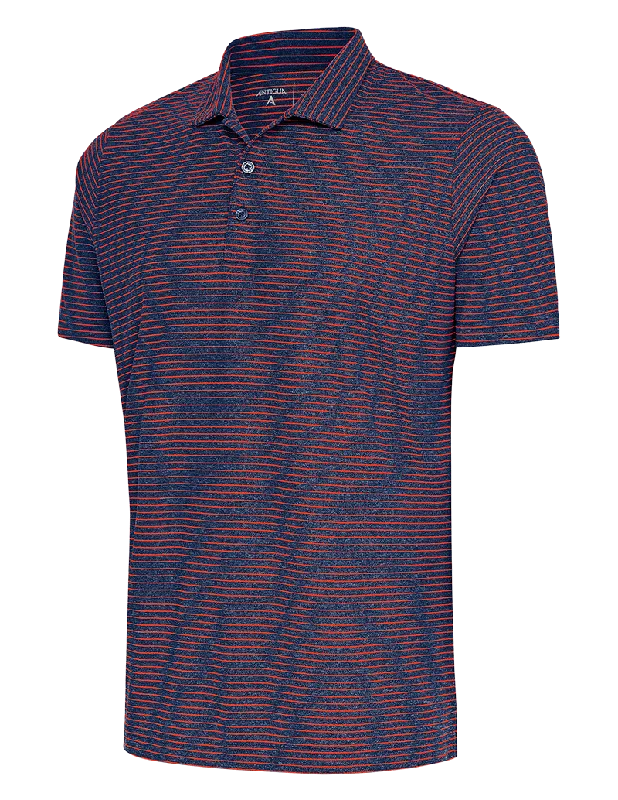 Soft Fabrics Antigua: Men's Essentials Polo - 59D Navy Heather/Mango Esteem 104576