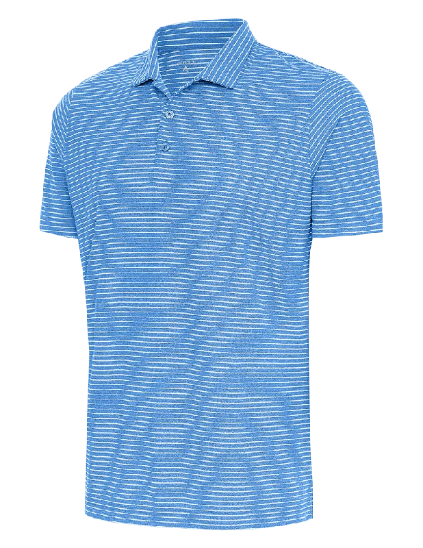 Office Outfits Antigua: Men's Essentials Polo - 713 ColumbiaBlueHeather/WhiteHeather Esteem 104576