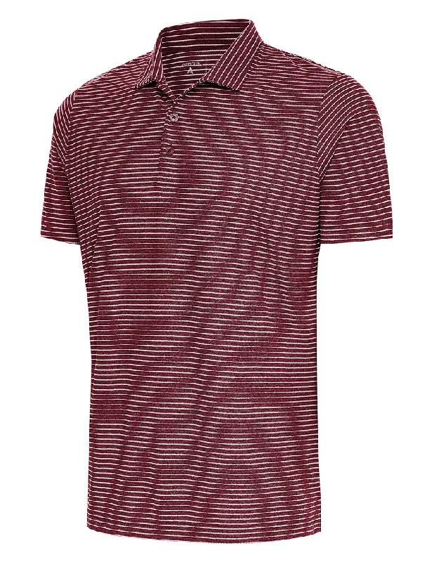 Travel Wardrobe Antigua: Men's Essentials Polo - 923 Maroon Heather/White Esteem 104576 Travel Wardrobe Antigua: Men's Essentials Polo - 923 Maroon Heather/White Esteem 104576