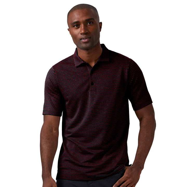 Urban Gear Antigua: Men's Essentials Polo - 527 Black Heather/Dark Red Esteem 104576 Urban Gear Antigua: Men's Essentials Polo - 527 Black Heather/Dark Red Esteem 104576