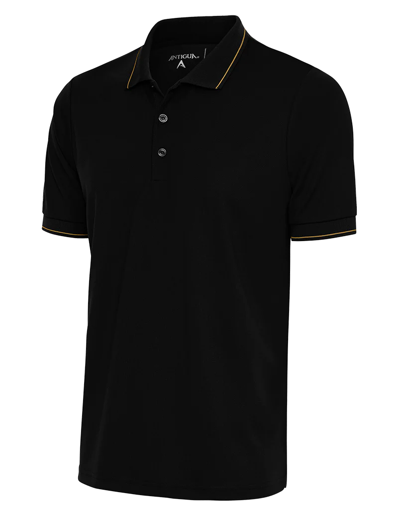 Urban Outfits Antigua: Men's Essentials Polo - Black/Midas Affluent 104577