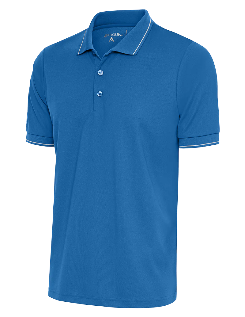 Casual Footwear Antigua: Men's Essentials Polo - Bright Blue/White Affluent 104577