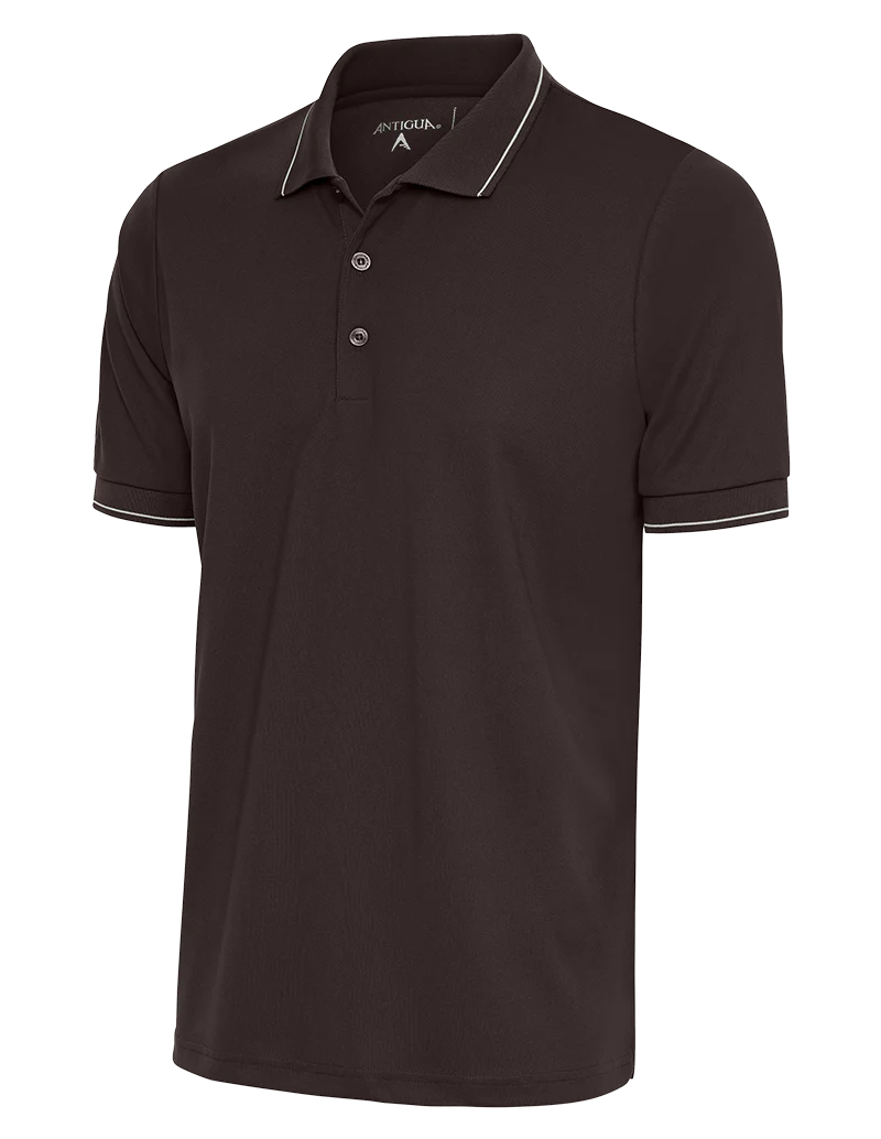 Cool Bottoms Antigua: Men's Essentials Polo - Brown/White Affluent 104577