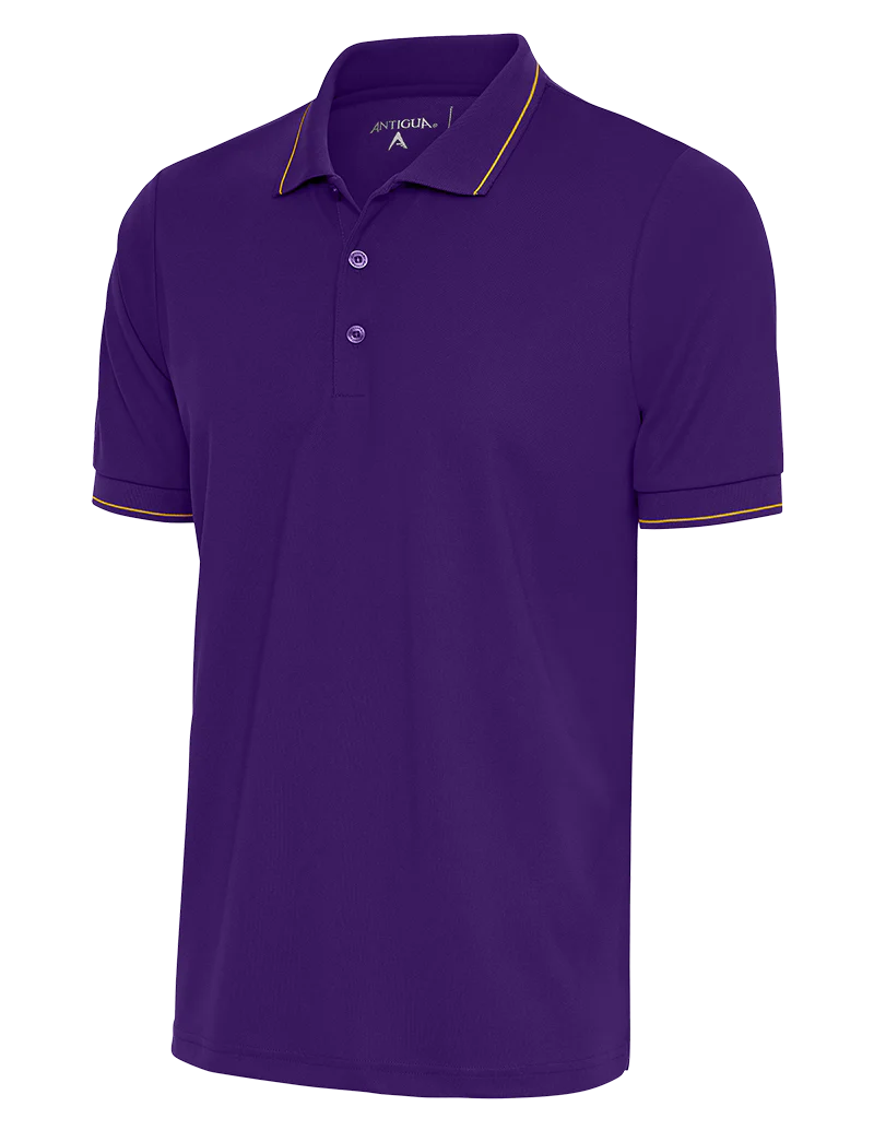 All-Day Wear Antigua: Men's Essentials Polo - Dark Purple/Gold Affluent 104577