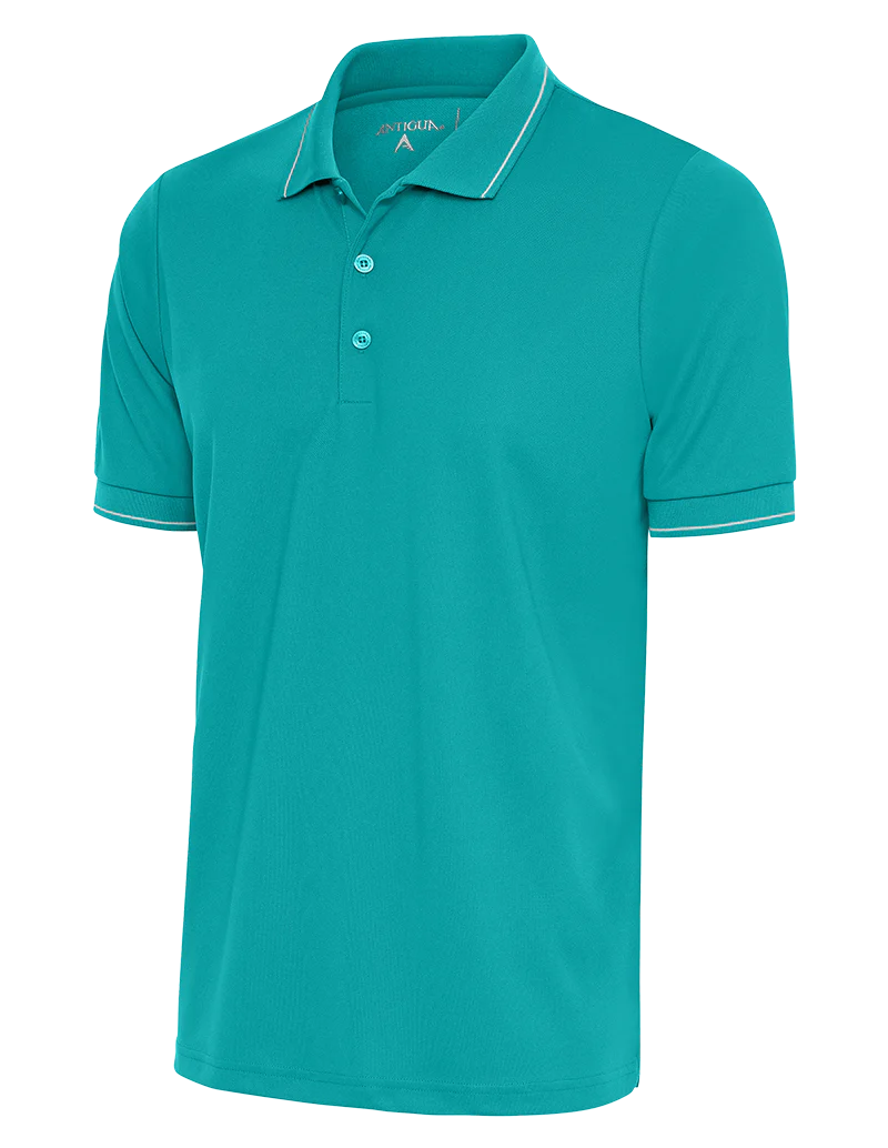 Easygoing Wardrobe Antigua: Men's Essentials Polo - Reef/White Affluent 104577