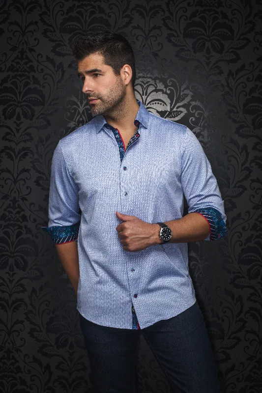 Athletic Gear Au Noir Stretch Shirt | Bernado Light Blue
