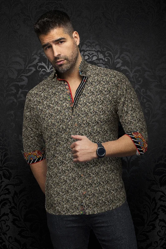 Relaxed Styles Au Noir Stretch Shirt | Maddox Dark Grey