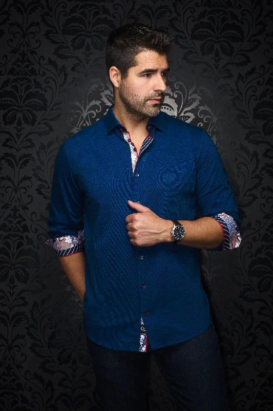 Cool Jackets Au Noir Stretch Shirt | Nelson Indigo
