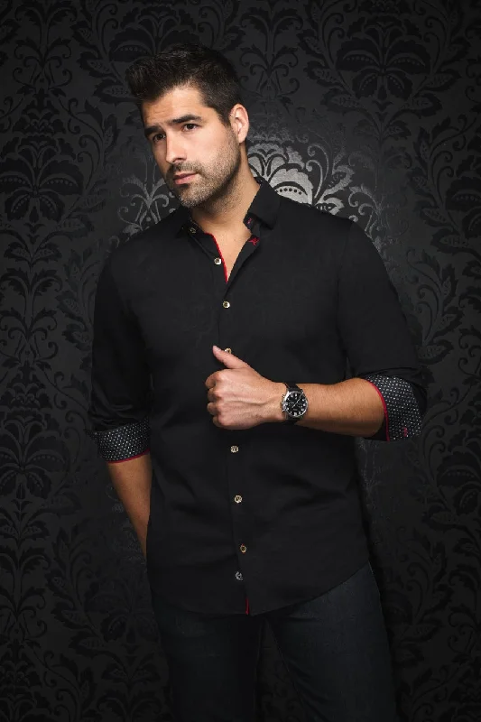 Layered Styles Au Noir Stretch Shirt | Dunn Black