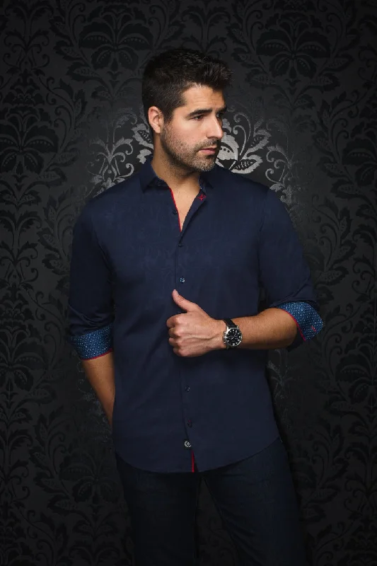 Weekend Styles Au Noir Stretch Shirt | Dunn Navy