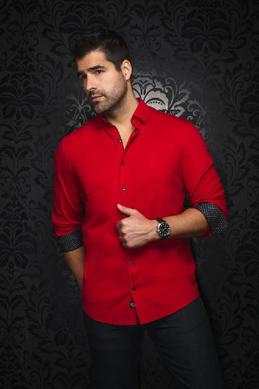 Urban Jackets Au Noir Stretch Shirt | Dunn Red