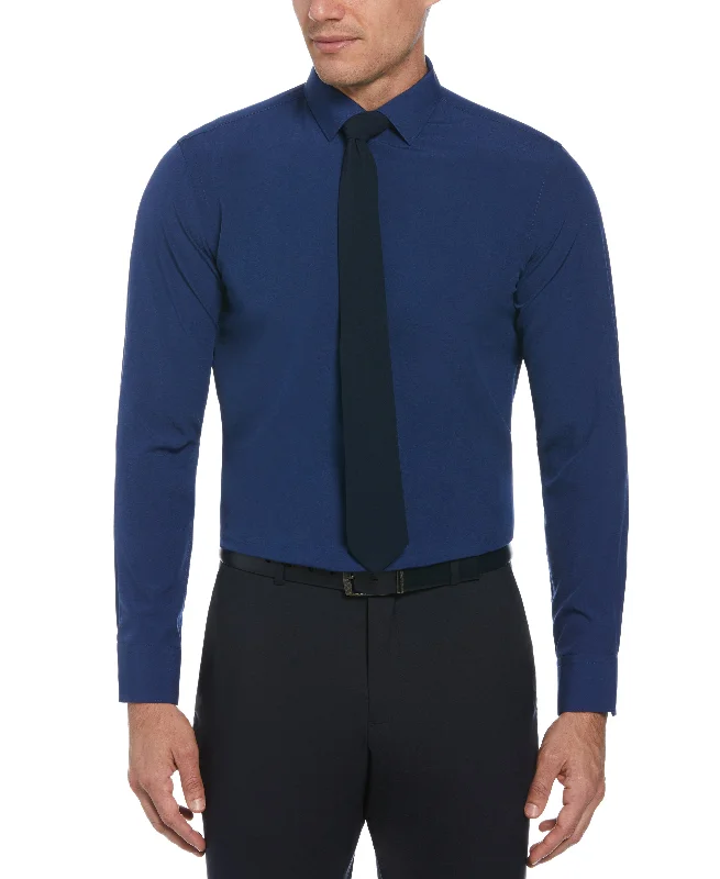 Athletic Tops Slim Fit Total Stretch Performance Dress Shirt