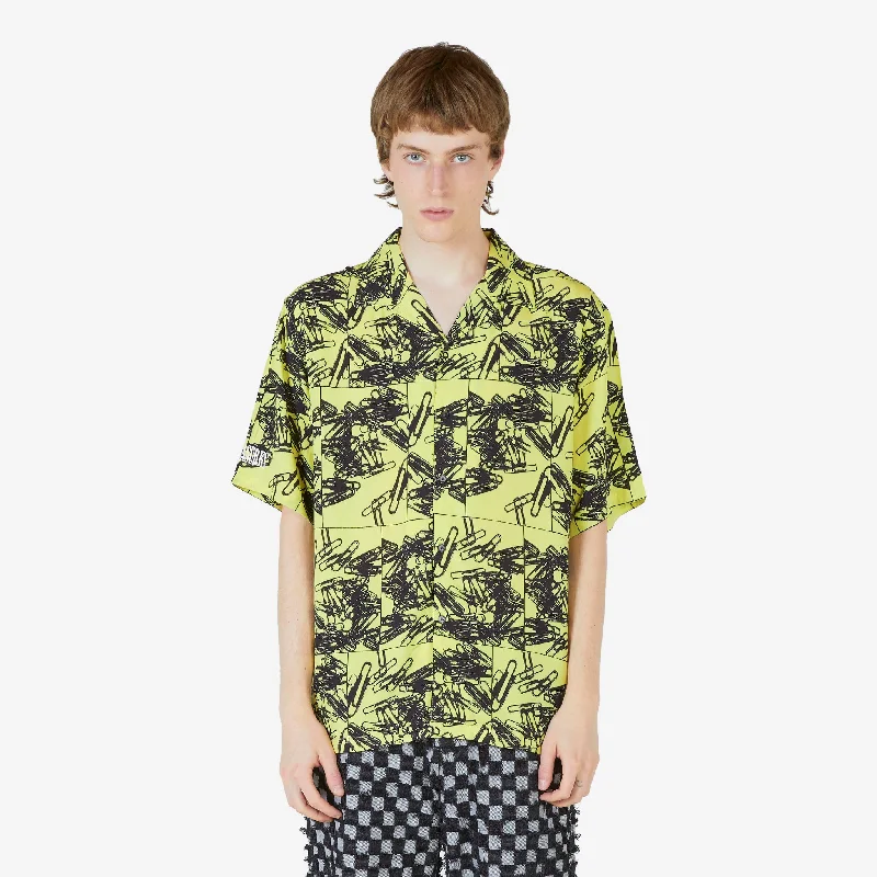 Weekend Gear Clips Button Down Shirt Yellow
