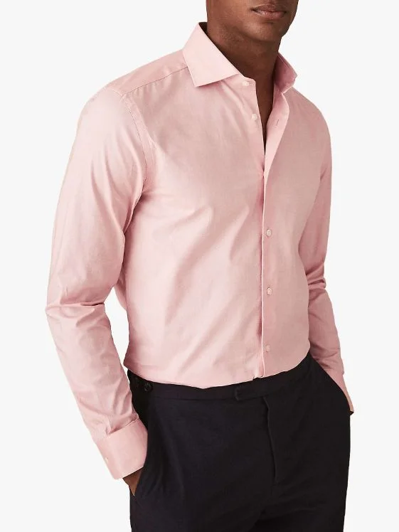 Comfy Pants Cutaway Collar Cotton Shirt