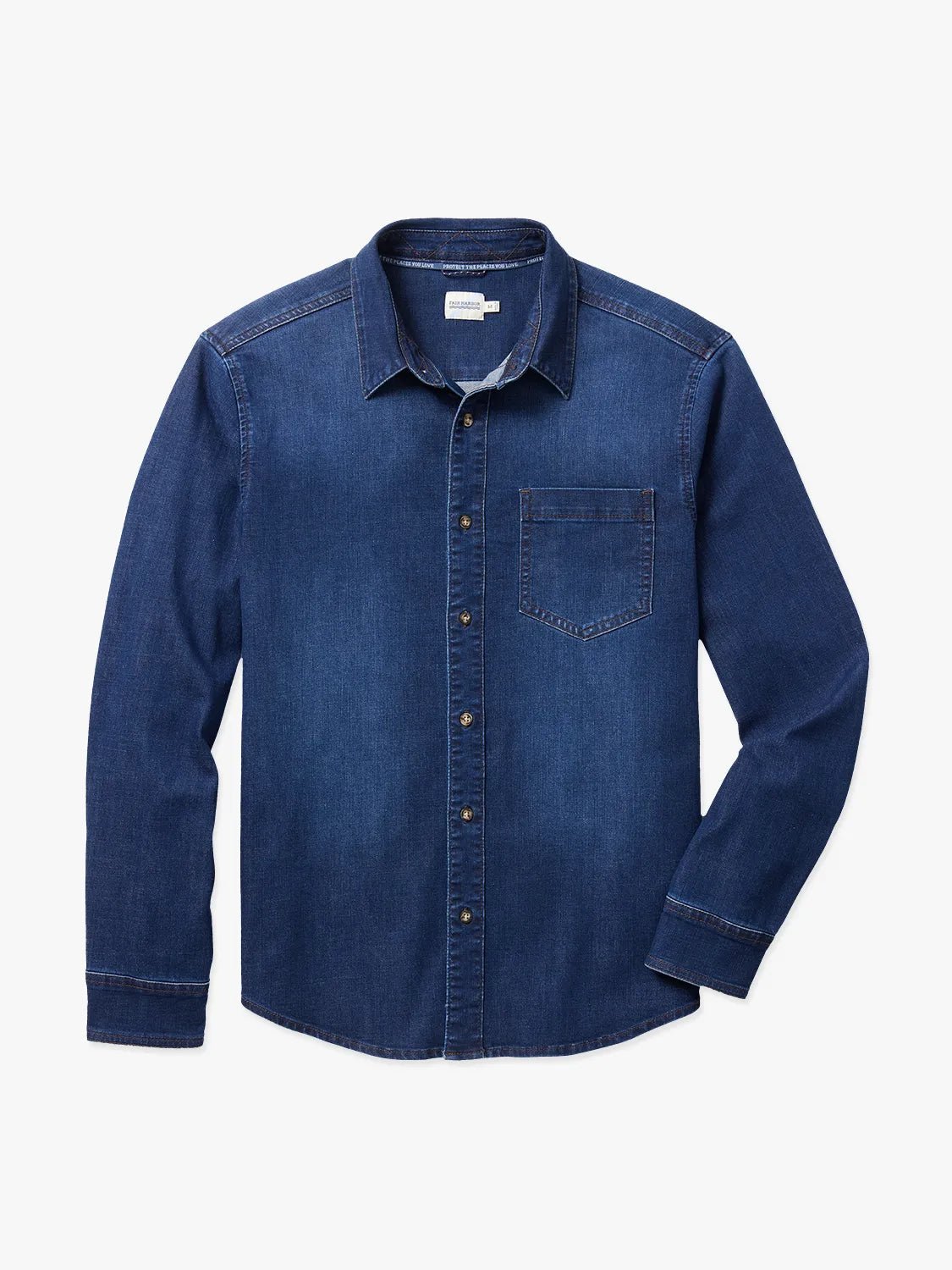 Designer Pieces Driftwood Denim Shirt | Dark Denim Wash