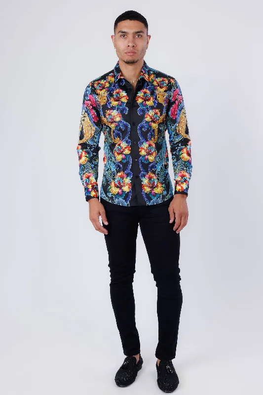 Active Styles Flickerfad Rhinestone Long Sleeve Shirt