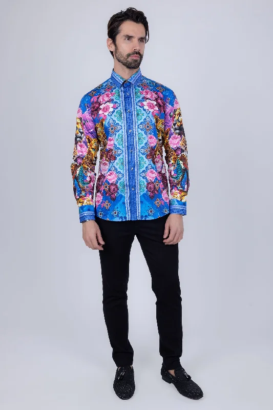 Bold Colors Glowgaiter Rhinestone Long Sleeve Shirt