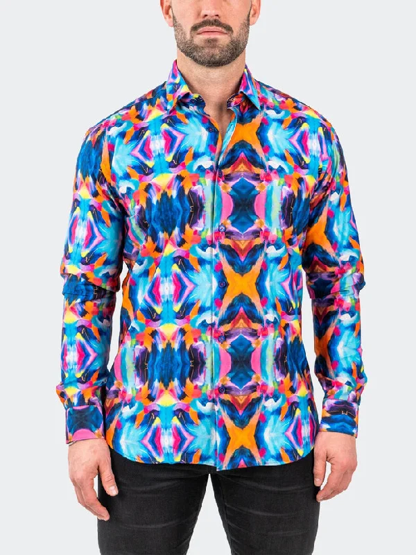 Stylish Jeans Maceoo Stretch Shirt | Fibonacci DiscoMakeup Multi