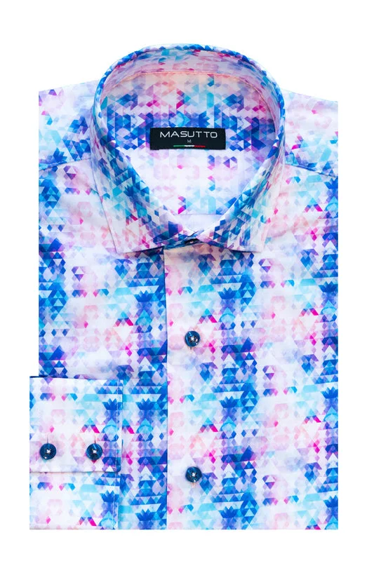 Everyday Apparel Masutto Shirt | MORENO-05 LONG SLEEVE BUTTON DOWN SHIRT