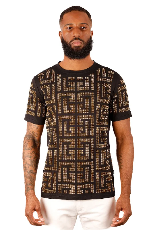 Fresh Outfit Puzzling Turnout Rhinestone T-Shirt