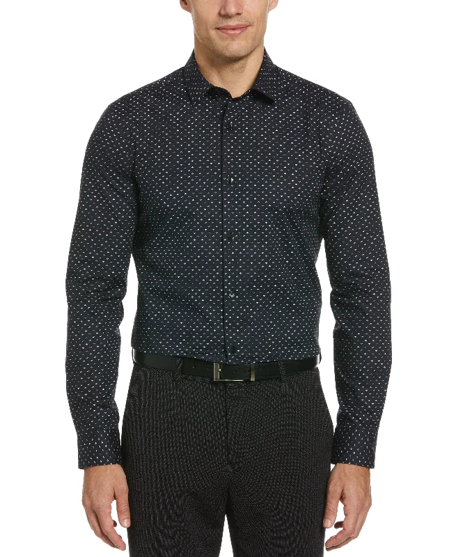 Relaxed Fit Clothing Slim Fit Poplin Fleur Print Dress Shirt