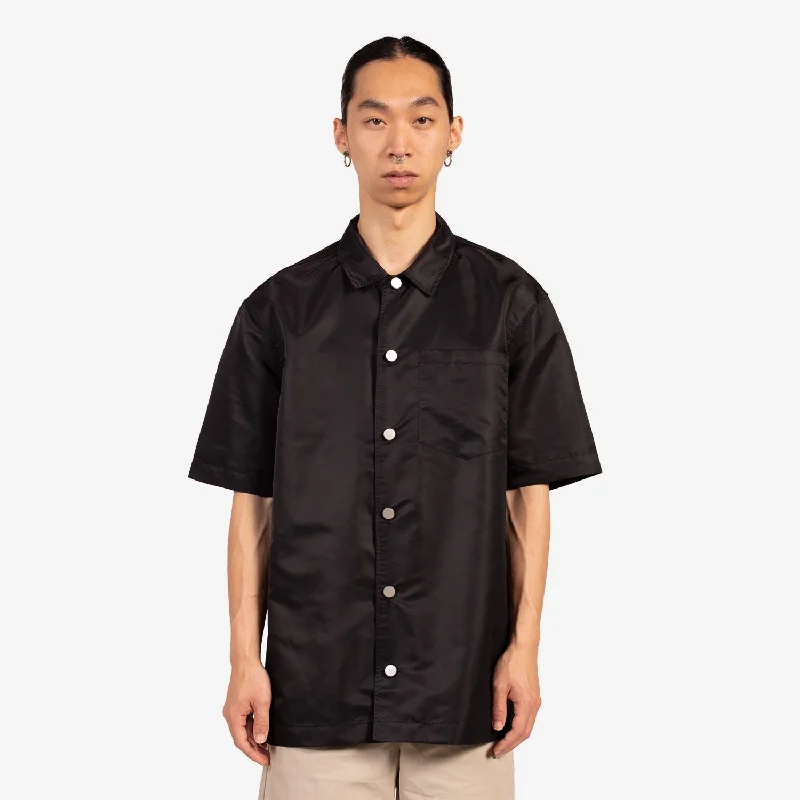 Winter Jackets Recycled Nylon Summer Shirt Black