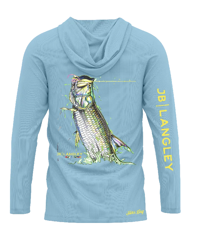 Fashion Jeans Tarpon Long Sleeve Performance Hooded Shirt