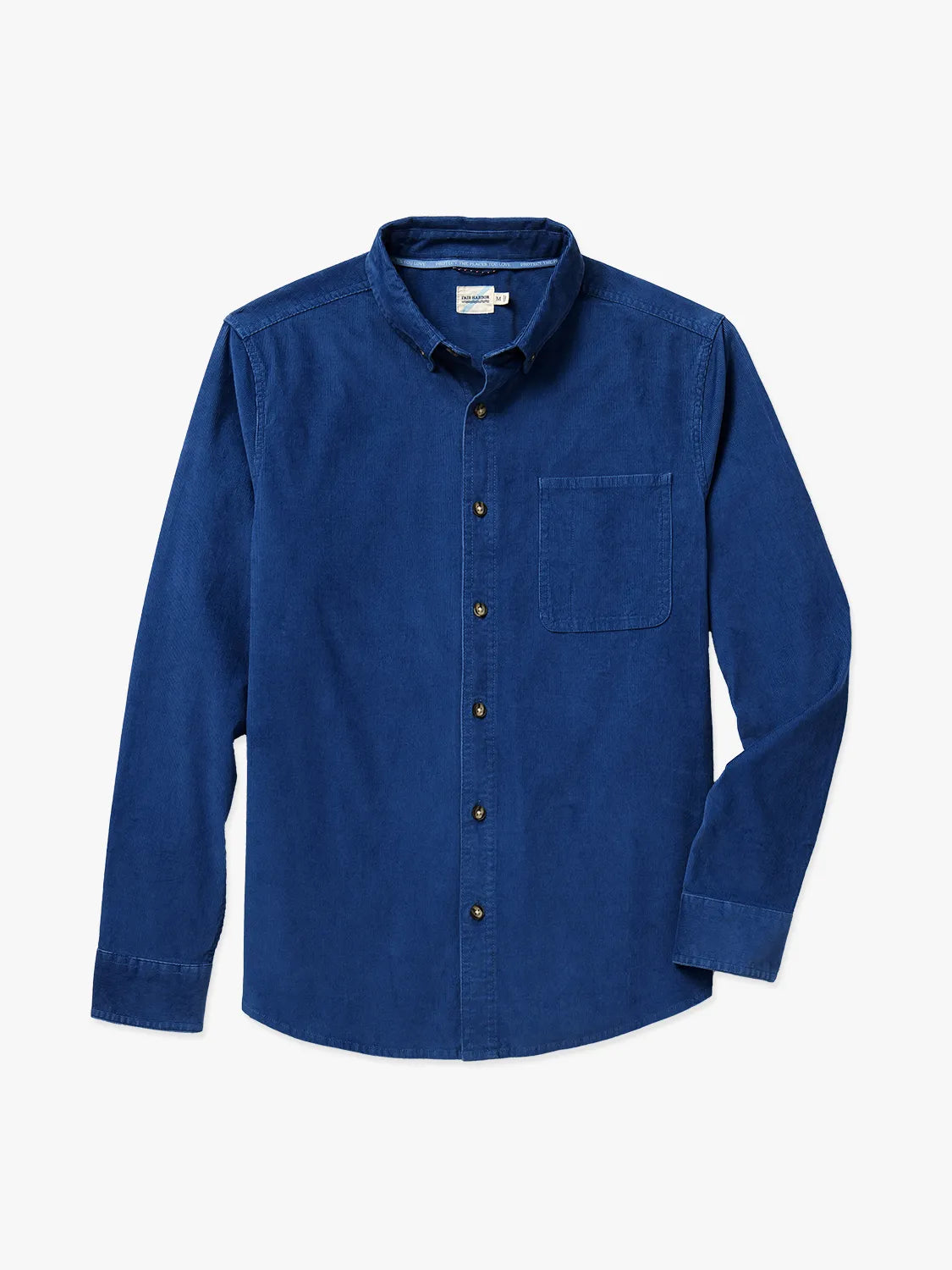 Trendy Apparel Wilder Stretch Corduroy Shirt | Denim Blue